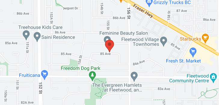 map of 15507 85 AVENUE